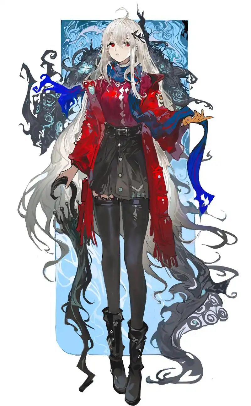 明日方舟亲爹画师alchemaniac新绘图 博士你掉的是红蒂还是蓝蒂