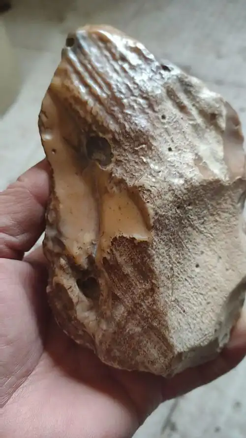 新疆沙尔湖玉化泥石.