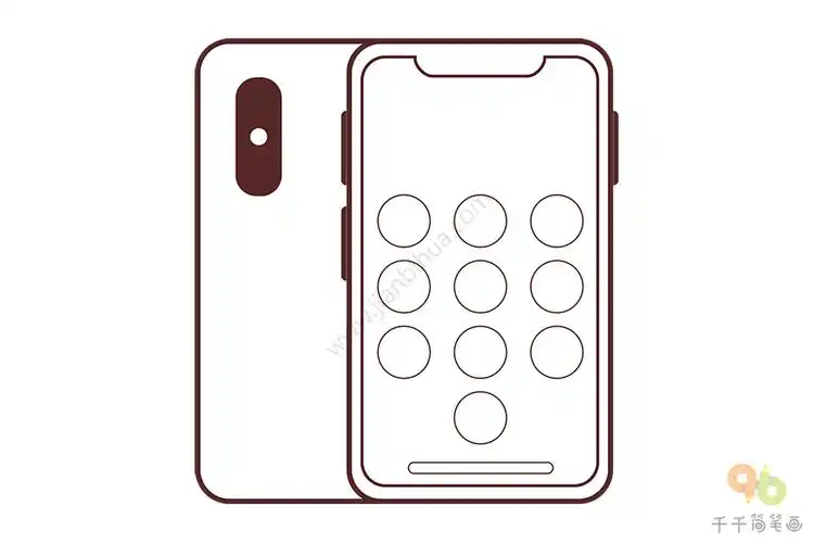 手机简笔画图解