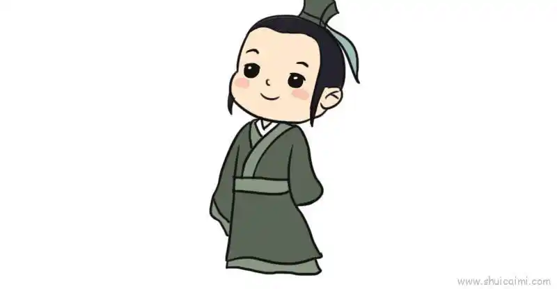 屈原儿童画怎么画 屈原简笔画图片大全