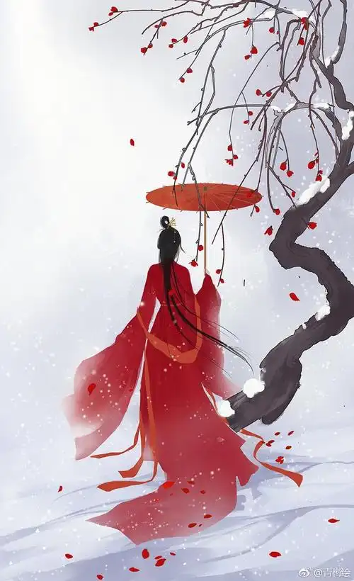 古风美女背影壁纸 | 青衫烟雨客,似是故人来|似是故人来|古风|壁纸