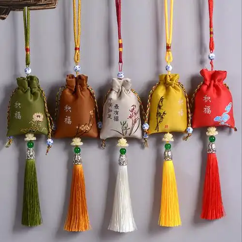 端午节香包刺绣积福香囊空袋香包香袋随身汽车挂件装饰礼品