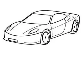 跑车简笔画 跑车简笔画 兰博基尼