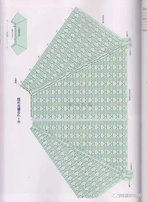简单好钩,非常大方的一款网格短袖美衣的钩法图解