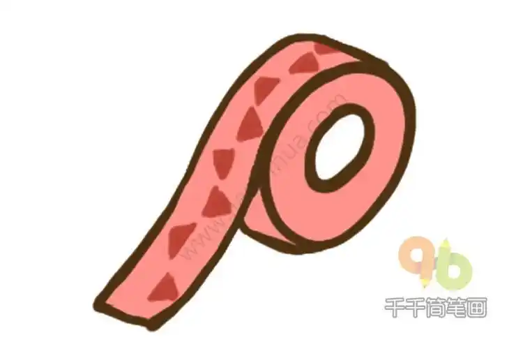 胶带的简笔画