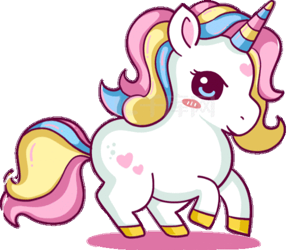 独角兽卡通童话彩虹小马动图gif