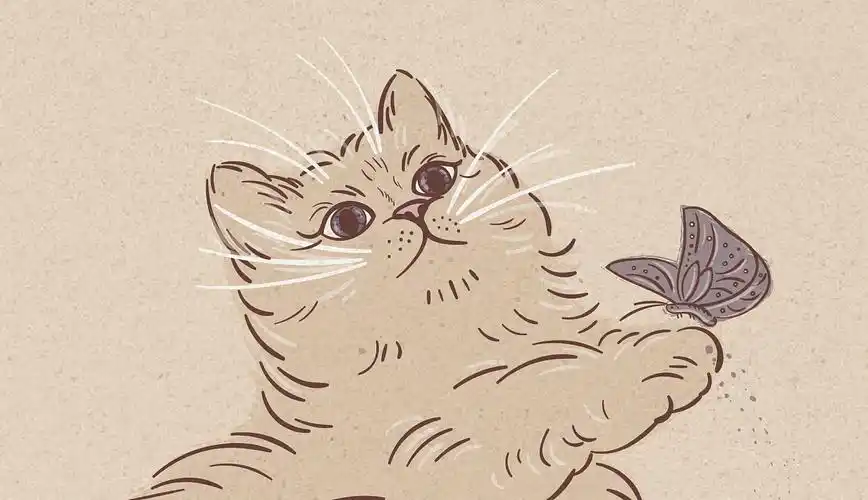 猫咪装饰画线稿|插画|商业插画|阿茹插画 - 原创作品 - 站酷 (zcool)