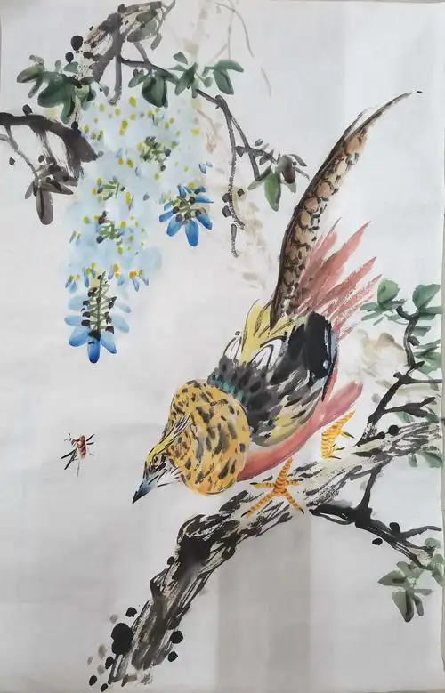 《锦鸡》22.苏立成老师讲锦鸡的画法