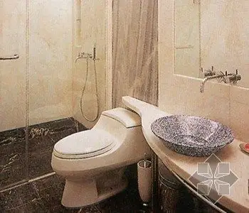 厕所马桶不可暗冲灶位.