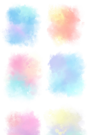 250款高清晰水彩涂抹套装ps笔刷(500x4318)