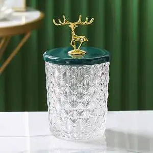 糖果罐玻璃罐子家用储物罐瓜子干果收纳罐茶叶罐饼干零食咖啡豆罐