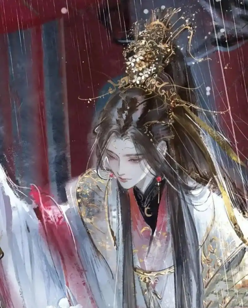 谢怜美照 怜怜好温柔,我好爱! 侵权删#谢怜##天官赐福# #花城