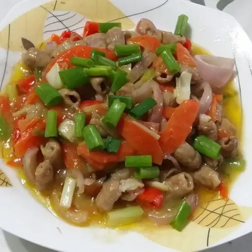 陌上紫尘做的爆炒猪小肠