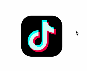 一个html标签教你实现带动画的抖音logo效果
