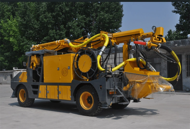 在喷浆机供料方面,下料速度及下料连续性上同人工上料常受人体机能的