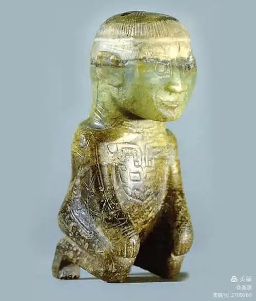 这个玉贵人玉雕有年头了