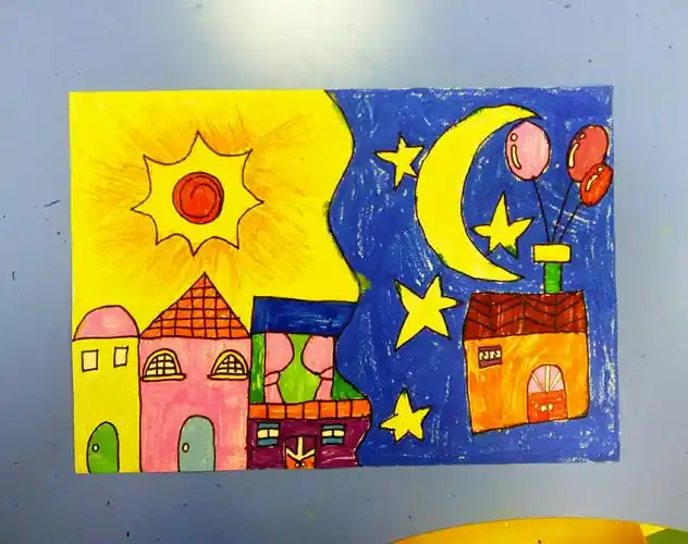 黑夜》 我们生活的地球,有白昼,有黑夜,先观察了地球白天与黑夜的图片