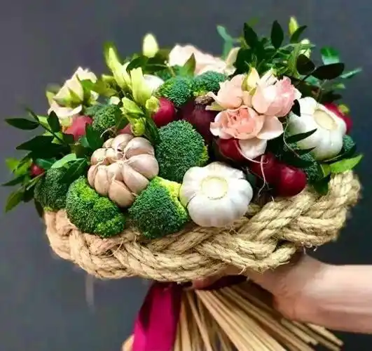 蔬菜花束:手持烟火以谋生,心怀诗意以谋爱_生活_情人节_鲜花