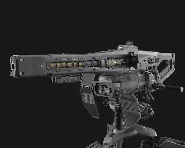 科幻赛博朋克电磁炮