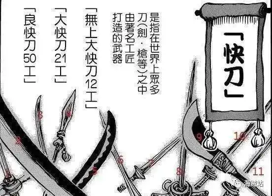 无上大快刀12工(无上大业物12工)黑刀-夜拥有者:前王下七武海"鹰眼"