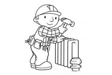 手工专题工人简笔画