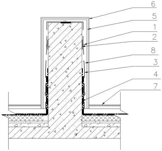 一种屋面反梁防水卷材处贴砖的方法与流程