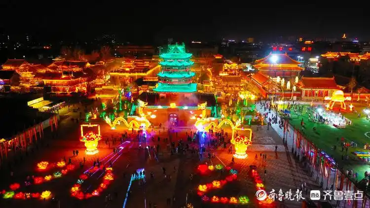 图集美丽的菏泽郓城好汉城