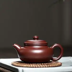 工艺美术师吴荣华紫朱泥仿古紫砂壶手工容量240毫升