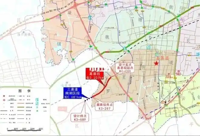 从嘉善到嘉兴市区有两条道路分别是320国道和城西大道现在好消息来啦