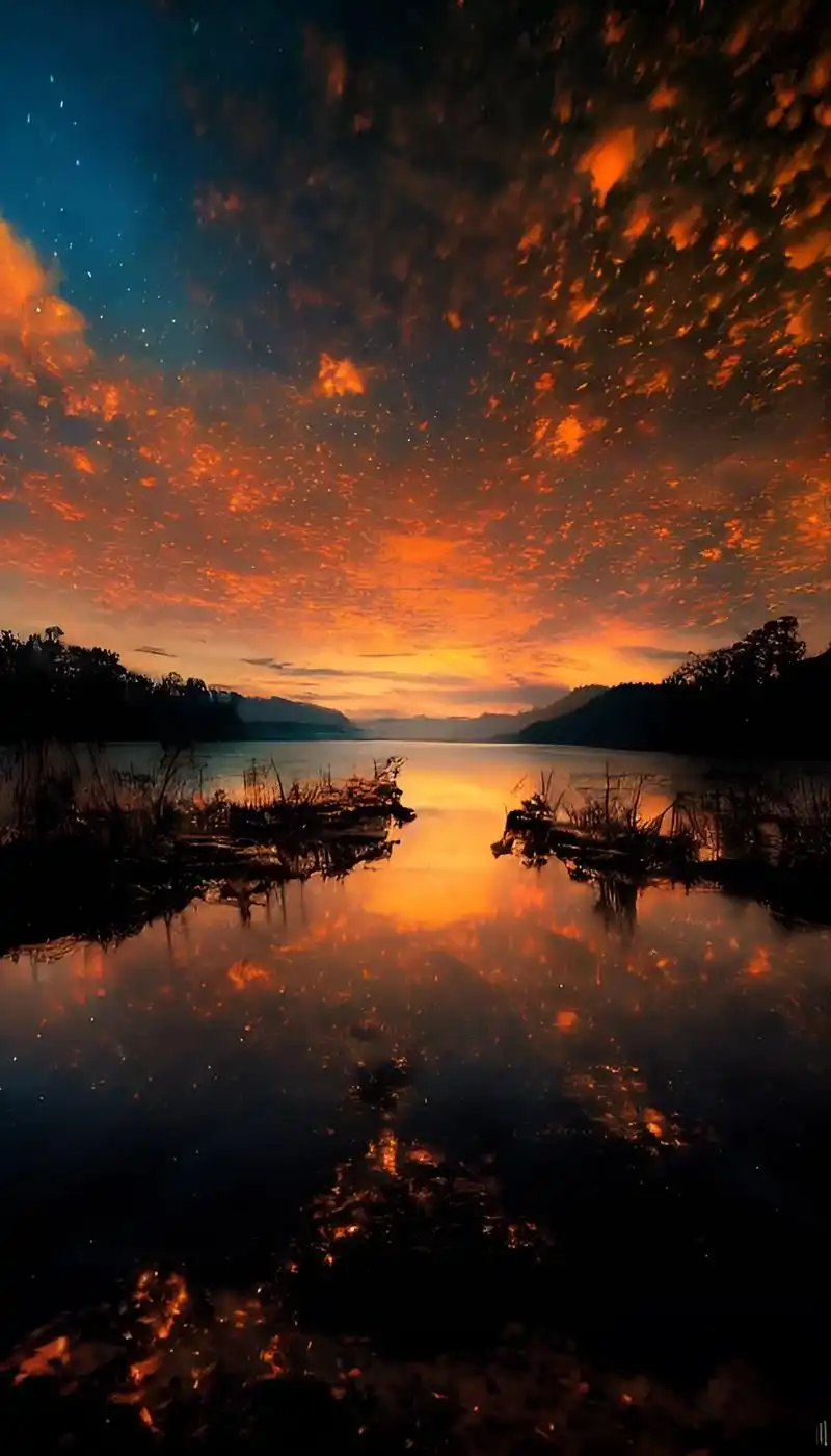 美丽的火烧云壁纸