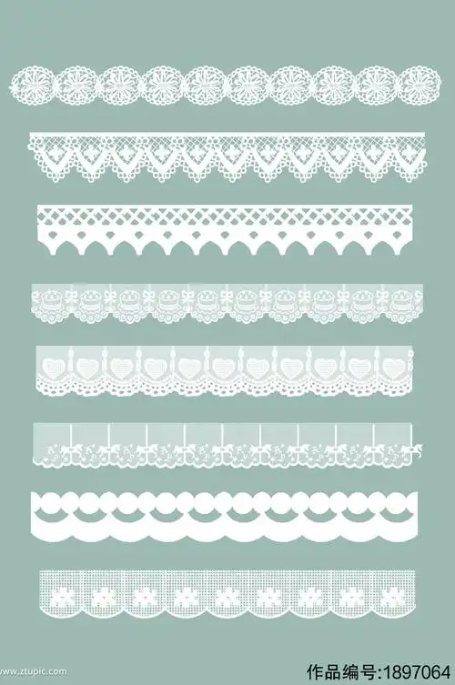 蕾丝花边素材装饰