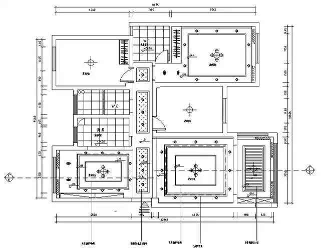 天花吊顶布置图