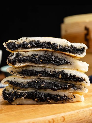 浙江特产手工包馅麻糍纯糯米红糖糍粑夹心黑芝麻红豆馅糕点小吃