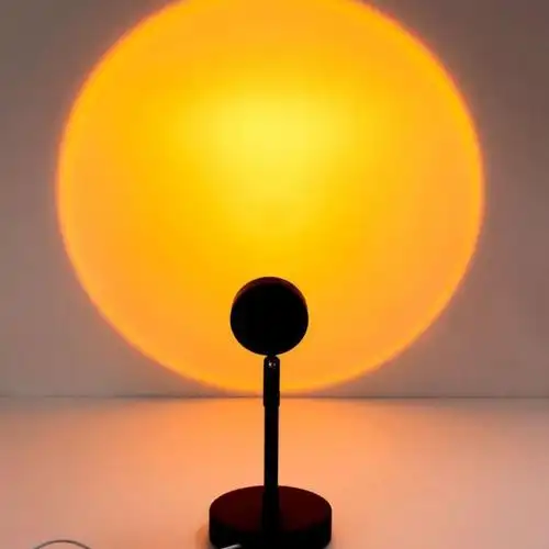 迷你网红日落灯拍照氛围夕阳落日灯卧室落地台灯余晖投影日不落灯