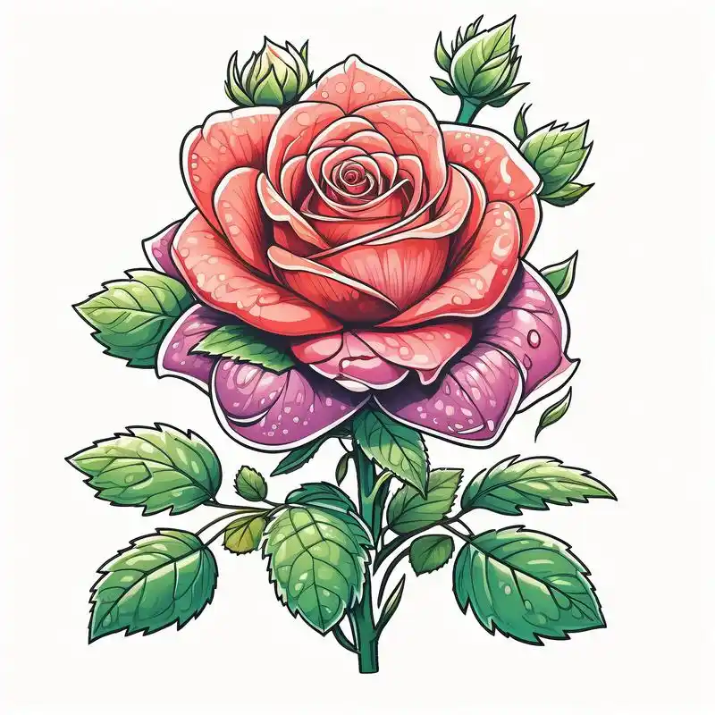 95超美玫瑰花微信头像来啦