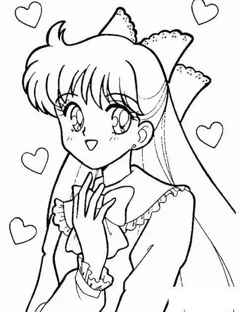 漫画人女孩简笔画搜索q萌人物图片简笔画漫画少女上色稿图片免费下载