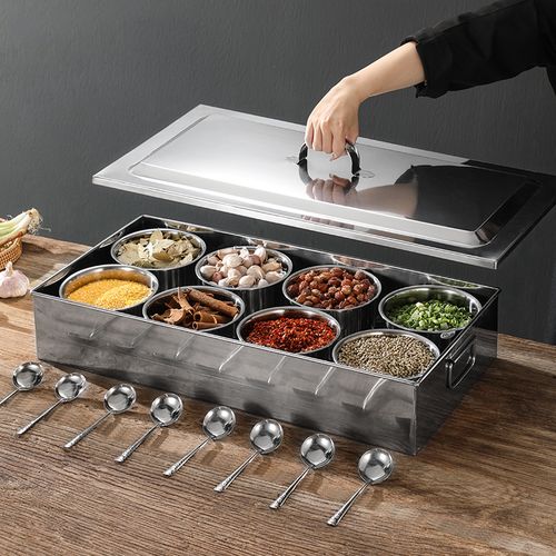 商用不锈钢调味酒店餐厅饭店调料佐料套装厨房用品调味瓶罐