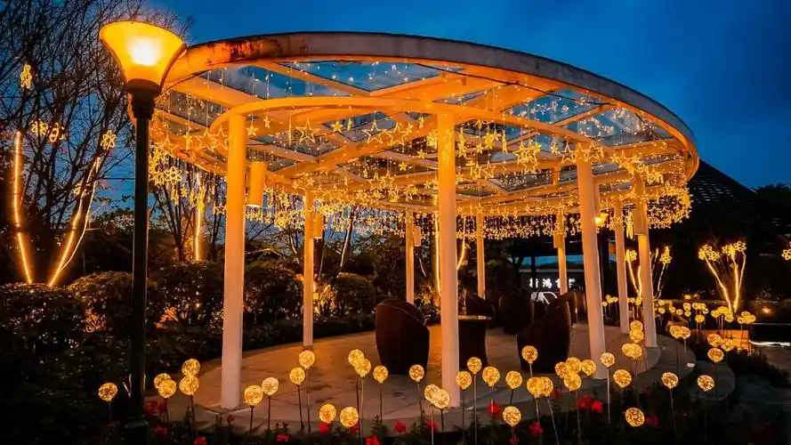 地产园区商场灯光亮化小品灯饰美陈小景dp点创意形式合集