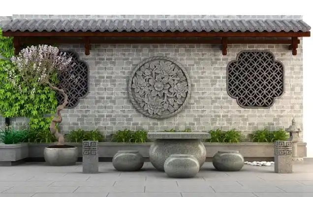 中式古建筑院墙屋檐院墙围墙