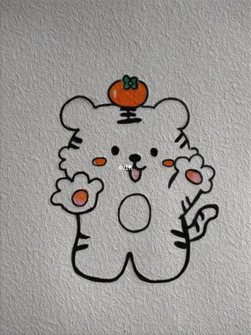 简笔画教程哦可爱又简单的小老虎