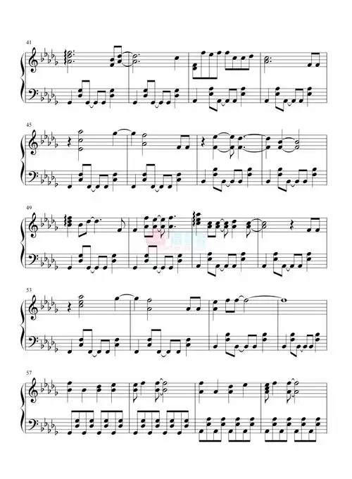 五线谱图片谱1. 版权提示:谱多多puduoduo123.