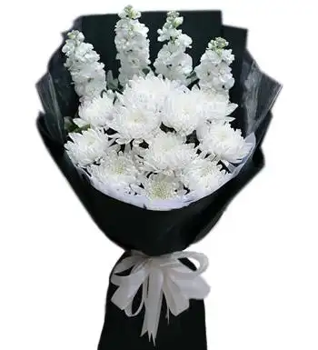 感怀(悼念花束)-白色菊花11枝