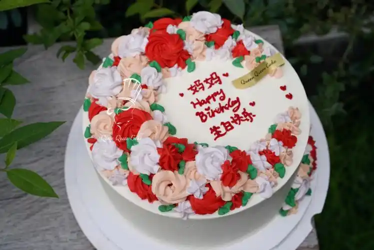 送妈妈裱花蛋糕100纯动奶