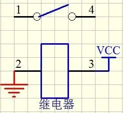 4脚12v继电器接线图