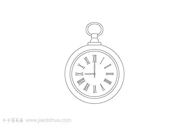 怀表简笔画