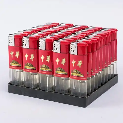 防风打火机充气家用商超便利店加厚防爆个性一次性打火机明火批发78cm