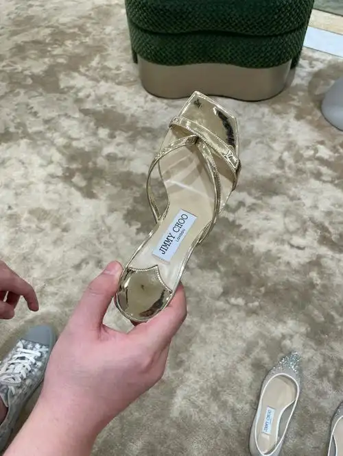 秒入2022金色凉鞋jimmychoo
