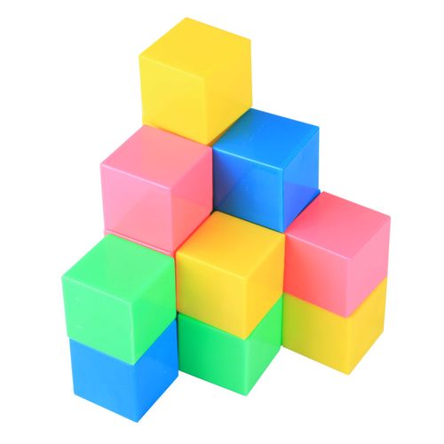 教具正方体六鑫几何图形立体塑料塑料模模型积木小学生教学仪器