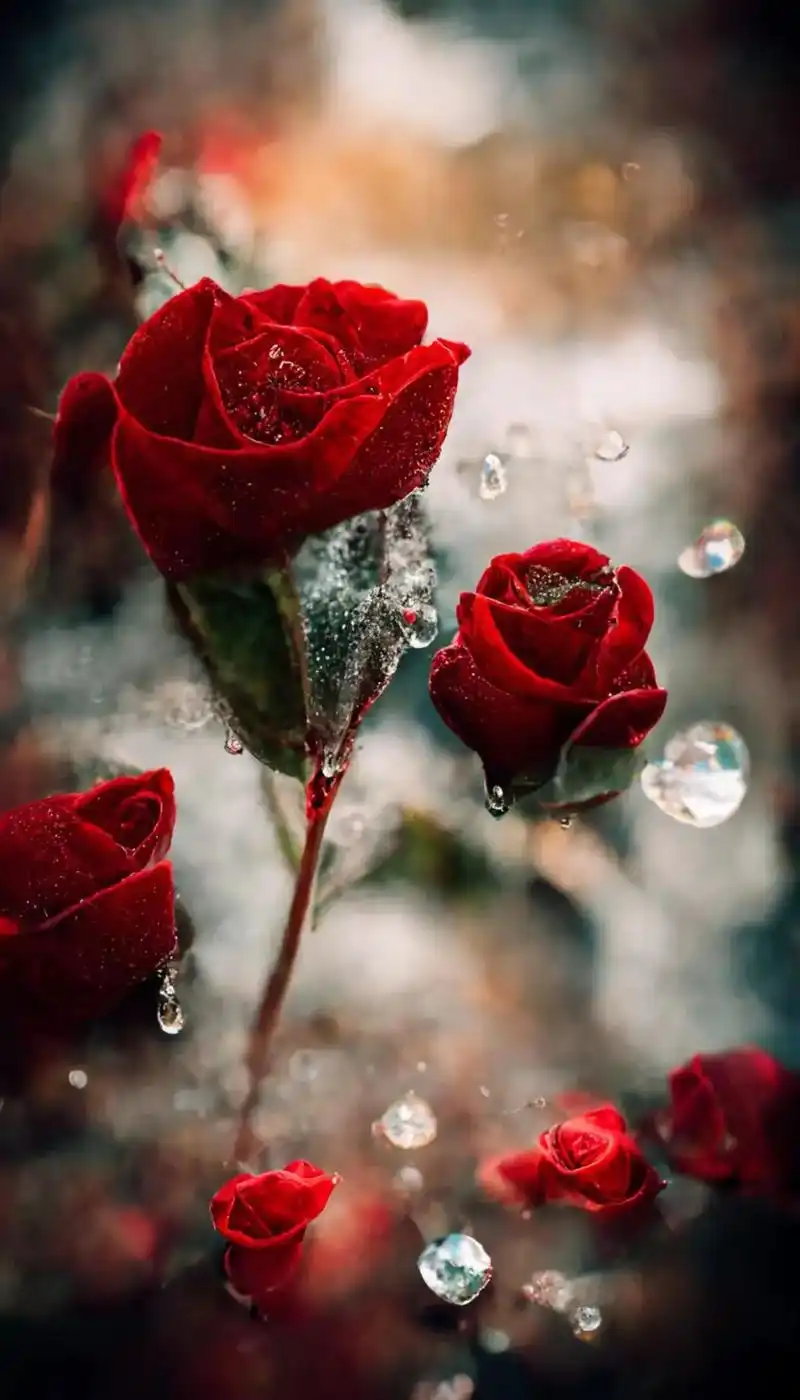 一朵玫瑰花给你刺给我