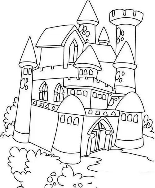 儿童简笔画画法大房子